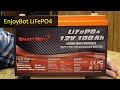 EnjoyBot 12V 100Ah LiFePO4 Battery Review, Super Cheap, $256/kWh!