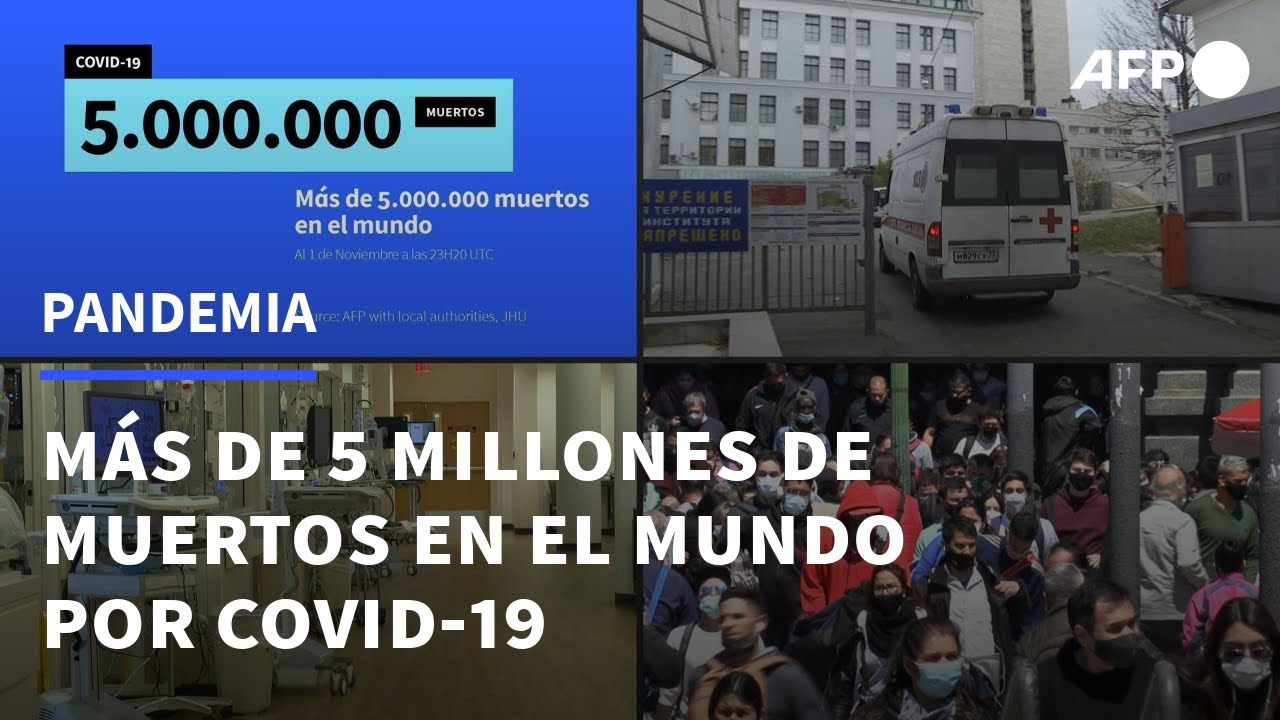 Más de 5 millones de muertos por covid-19 en el mundo | AFP - YouTube