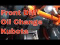 Kubota B1750 How To Change The Front Differential Oil