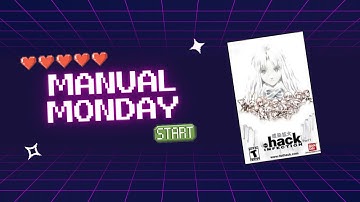 Dot Hack Infection Part 1 PS2 Game Manual - Manual Monday