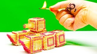 🔥 HOW TO MAKE a TANK from MATCHES | MAD HANDMADE