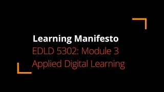 EDLD 5302 Module 3