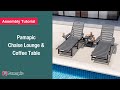 [Assembly Tutorial] Pamapic Chaise Lounge &amp; Coffee Table | Step-by-Step Setup Guide