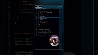 Stop Using Global Variables! Use JavaScript Closures for Private Data 🔒 #JavaScript #shorts