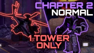 CHAPTER 2 FACTORIUM Normal Mode SOLO TRIUMPH with ONE TOWER | Tower Defense X | Roblox