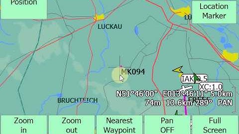 Adding a waypoint in PAN mode and navigate to it. (GoTo)