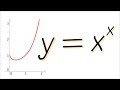 How to graph y=x^x by using calculus?