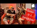 He found a Selmer sax at a garage sale!
