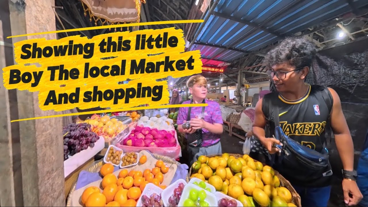 Kuta Market, I took my 11 year old child to shop at the market