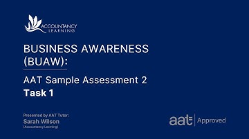 Business Awareness (BUAW): AAT Sample Assessment 2 - Task 1 (of 7)