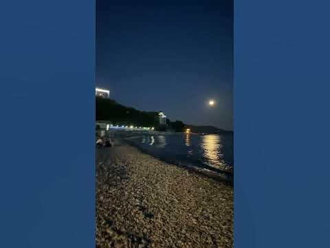 Погода сегодня море Туапсе Небуг# лунная дорожка. - YouTube
