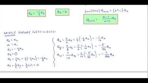 Differential Equations :: 6.3 Series Solutions (Part 2)