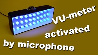 VU-meter activated by microphone