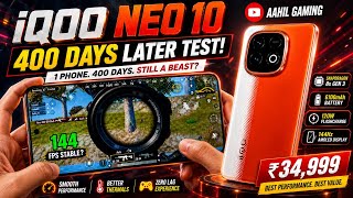 After 400 Days iQOO Neo 10 Gaming Review 2026 🔥 BGMI FPS, Heating & Battery Test