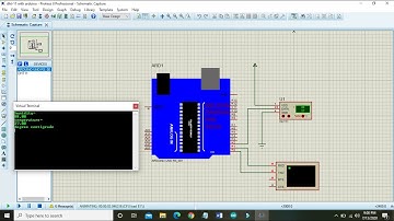 Simulation of dht11 temperature and humidity sensor with arduino in proteus