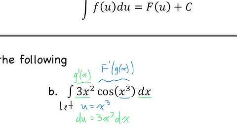 Day29 - 4.5 Integration By Substitution Part 1