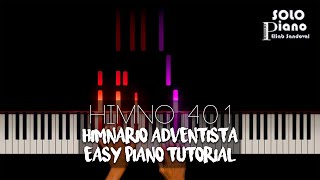 Video thumbnail of "HIMNO 401 - Eterna roca es mi Jesús | Easy Piano Tutorial + Partitura"