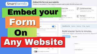 How to Embed a Form on Your Website | SmartFormify