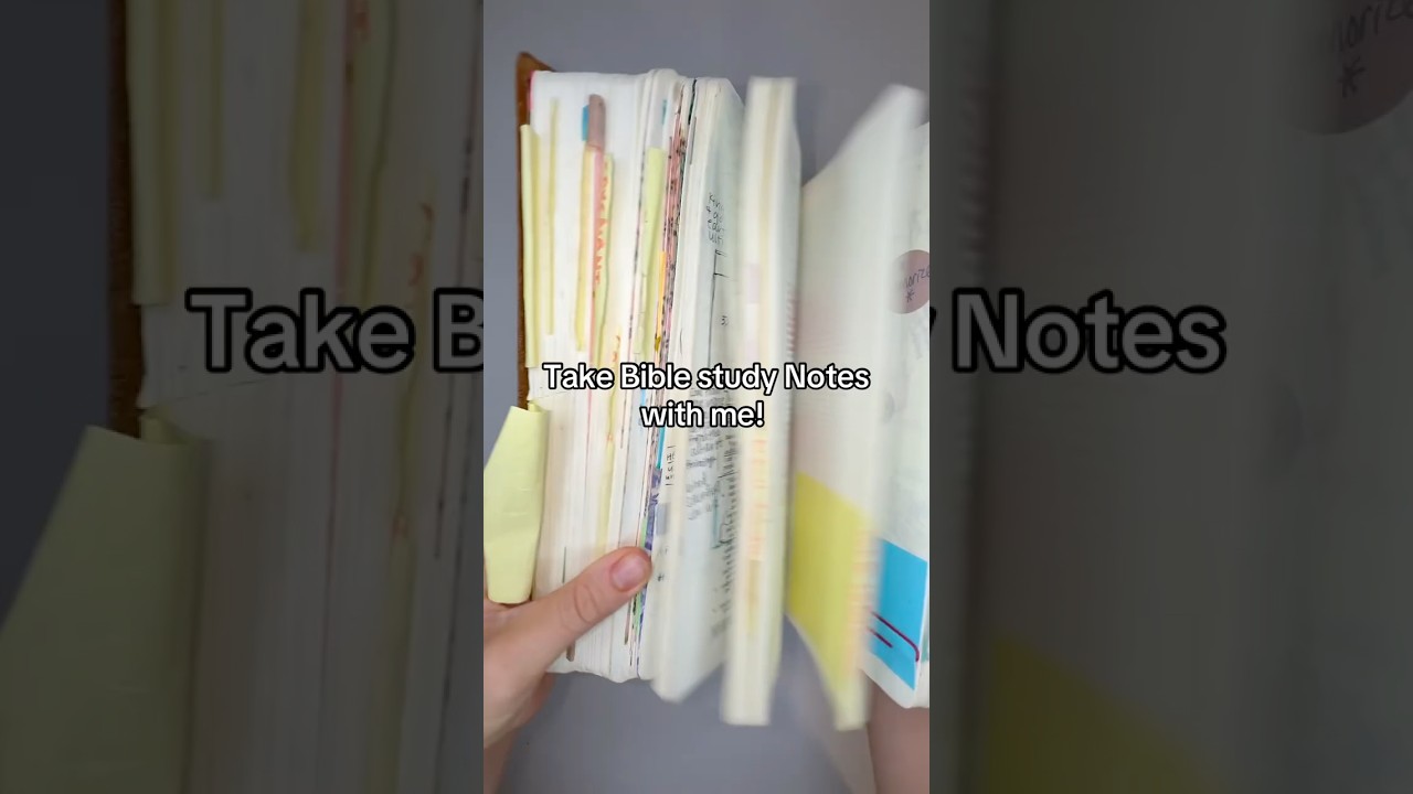 Take Bible Study Notes With Me