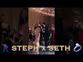 bts[9:16] Steph & Ayesha Curry 🕺🏿💃🏽 at Seth’s wedding with Callie; Dell x Sonya; Doc & Rivers
