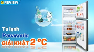 Tủ lạnh Panasonic Inverter 326L: ướp lạnh 2°C, ngăn đá kháng khuẩn (BL351GKVN) • Điện máy XANH