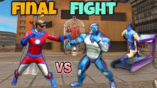 final fight rope hero Vs superhero in vice town | rope hero vice town | black spider 2.0 screenshot 5