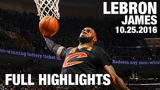 LeBron James' TRIPLE DOUBLE Full Highlights l Opening Night 10.25.16