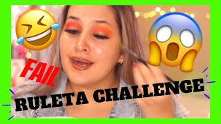 😱 MAKEUP CHALLENGE: ME MAQUILLO CON RULETA 😳🆘