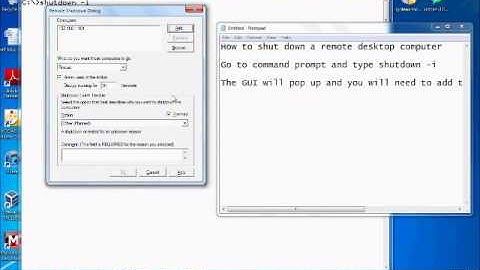 How to Remotely shutdown a Computer with Command Prompt