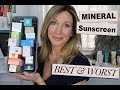 Best & Worst! Testing Mineral Sunscreen for Face 2018