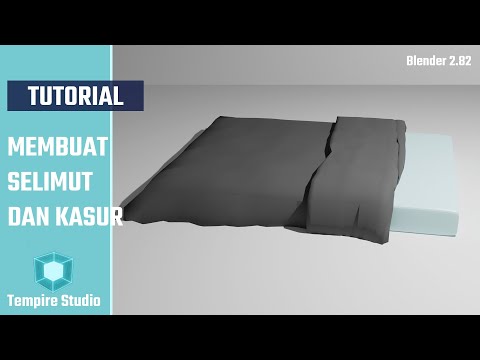 2 Menit Cara Membuat Selimut dan Kasur | Tutorial Blender 2.82 Indonesia