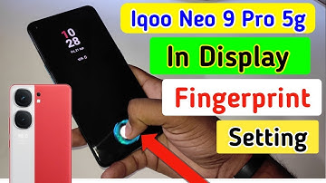 Iqoo neo 9 Pro 5g display fingerprint setting/Iqoo neo 9 Pro 5g in display fingerprint lock setting