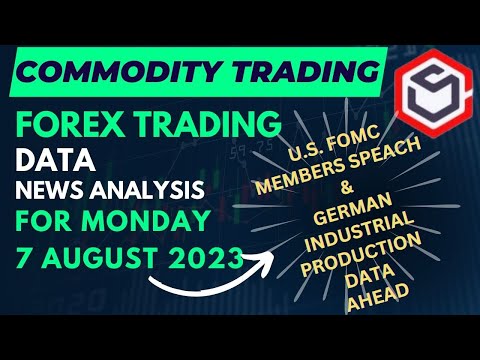 Commodity Trading Data | Forex Trading Data for Today Monday 7 August 2023