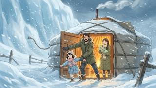 A Family Shelters Through the Blizzard | Wilderness Survival Skills ASMR