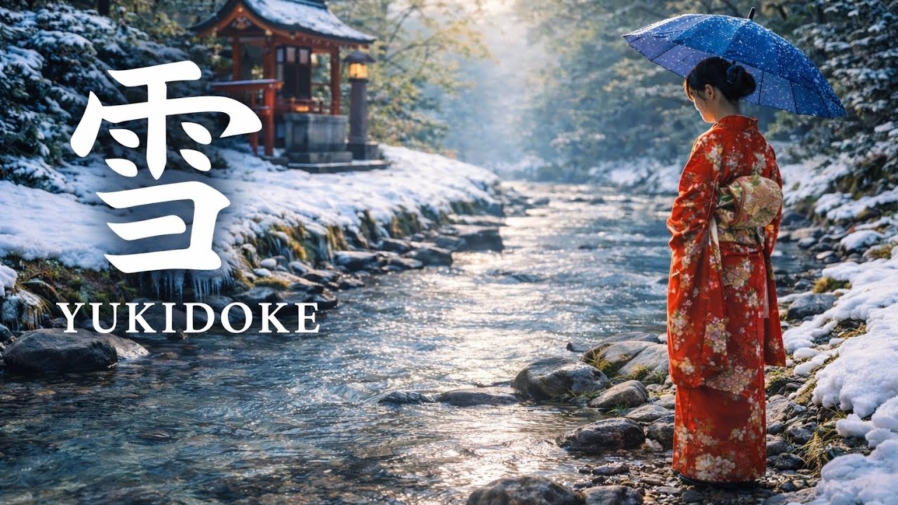 Kyoto Snow Melt – YUKIDOKE 雪解け | Japanese Zen Flute Ambient for Relaxation