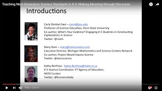 Teaching Next Generation Science Standards in K-5: Making Meaning through Discourse