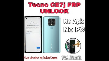 Tecno Camon 16 CE7J unlock Google Account without PC All Android 10