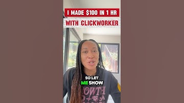 How I made $100 in 1 HOUR with Clickworker