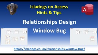 Relationships Design Window Bug