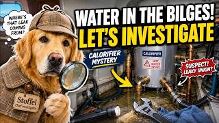 Water in the Bilges!! Investigation and Fix #sailinglife #goldenretriever #boatdiy
