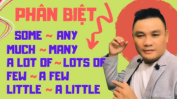 Daily Spoken English 26: Phân biệt SOME-ANY; MUCH-MANY; A LOT OF-LOTS OF; FEW-A FEW; LITTLE-A LITTLE