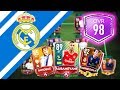 INSANE 98 FULL REAL MADRID TEAM UPGRADE! + TIME TO INVEST!!! FIFA MOBILE 20