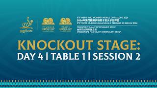 LIVE| Day 4 | T1 | ITTF Men’s & Women’s World Cup Macao 2026 Pres. by Galaxy Entertainment Group| S2