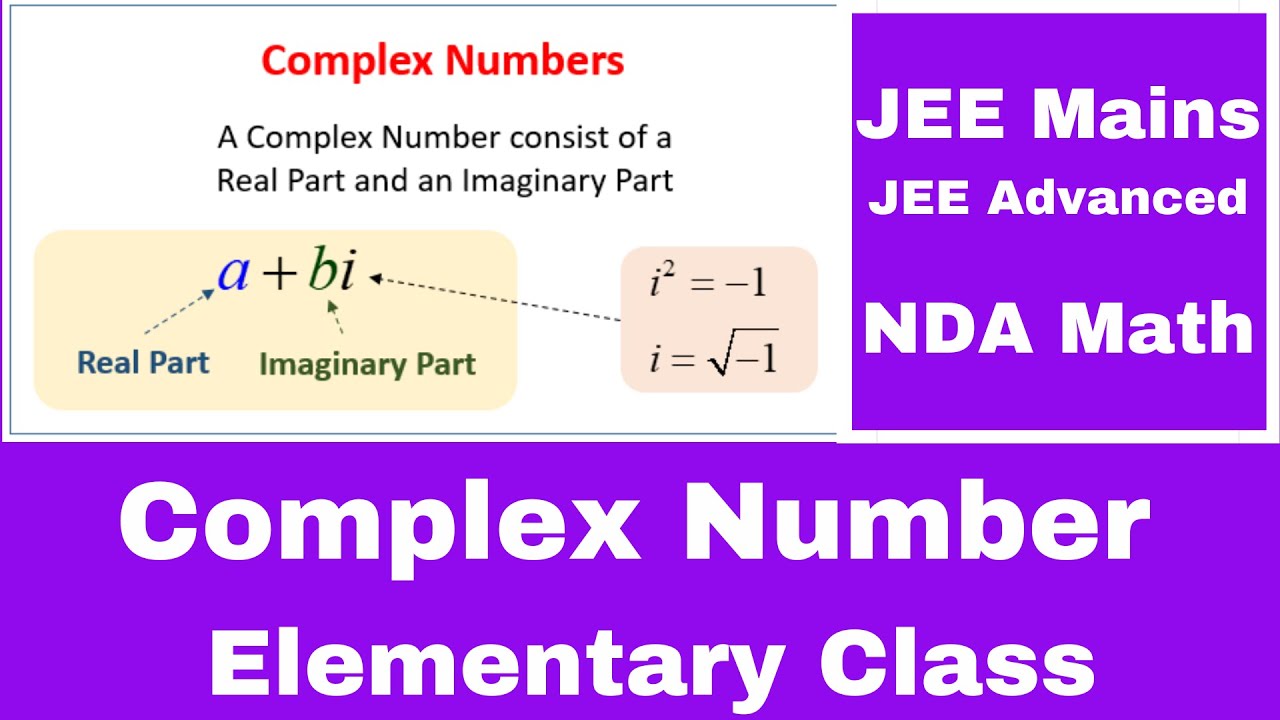 Complex Number Elementary Class | Basic Concepts+ Examples | JEE Mains ...