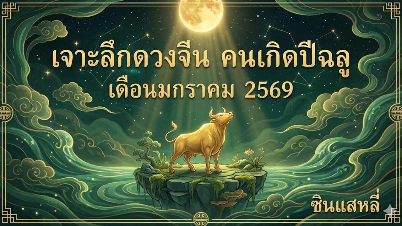เจาะลึกดวงจีน คนเกิดปีฉลู เดือนมกราคม 2569 | การงาน การเงิน ความรัก สุขภาพ