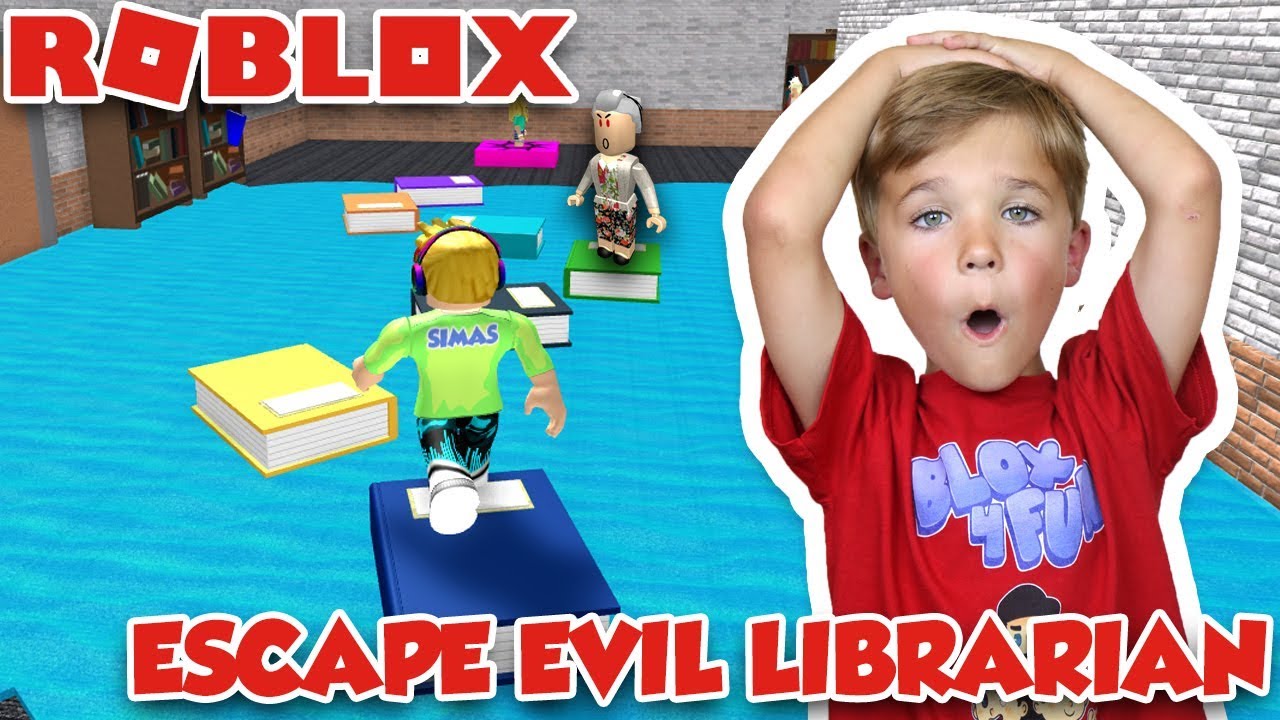 The Librarian Is Evil We Must Escape The Library Obby In Roblox