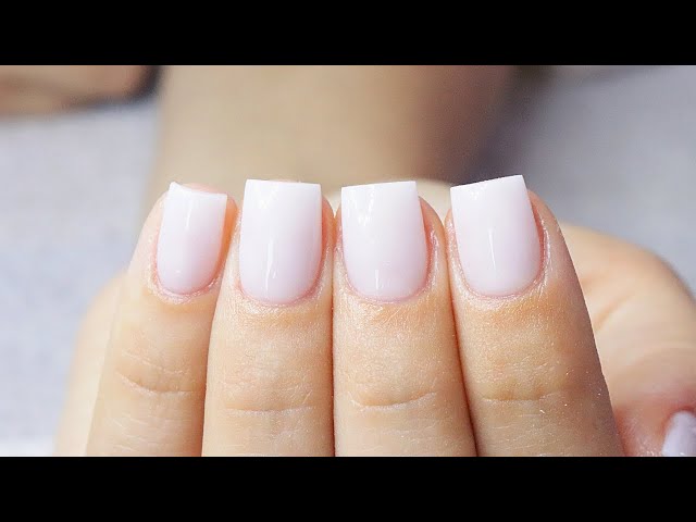 Short Square Press Nails Solid Color Nude Glossy Fake - Temu Saudi Arabia