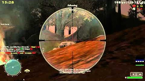 COD 2 Sniper Server player Stereo --dumb player with wall hack