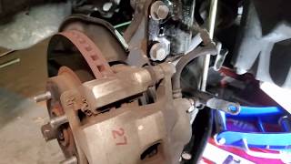 2011 Yaris squeaking lower control arm rebuild replacement and SECRET for removing LCA mount bolt