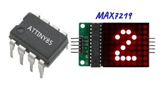 ATtiny85 - MAX7219 Dot Matrix